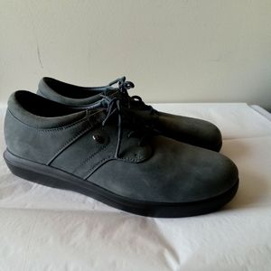 Propet W4002 Women's Shock Absorber Walking Shoes Blue Suede Leather Size 9.5